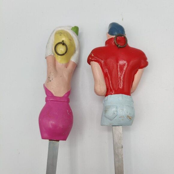Vintage Serving Utensils Decorative 50s Style MCM Kitchen Decor  Figurines Rare - Picture 6 of 9